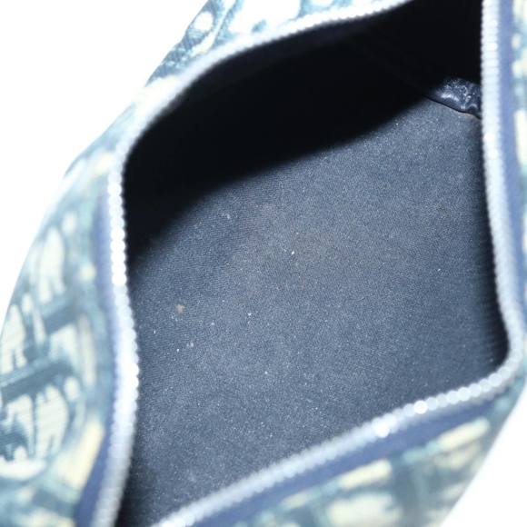Christian Dior Trotter Canvas Pouch Blue Auth 63883 - Picture 15 of 16